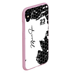 Чехол iPhone XS Max матовый Michael Jordan 23, цвет: 3D-розовый — фото 2