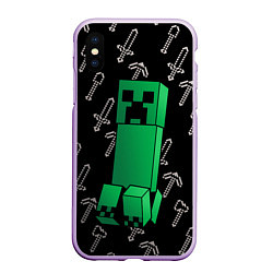 Чехол iPhone XS Max матовый MINERCRAFT