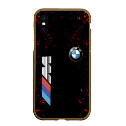 Чехол iPhone XS Max матовый BMW, цвет: 3D-коричневый