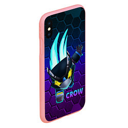 Чехол iPhone XS Max матовый Brawl Stars CROW, цвет: 3D-баблгам — фото 2