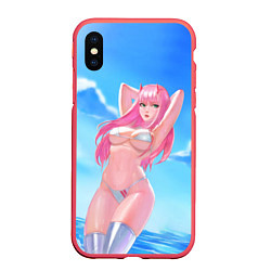 Чехол iPhone XS Max матовый DARLING IN THE FRANXX