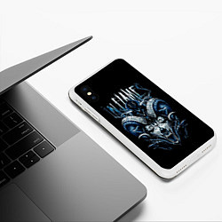 Чехол iPhone XS Max матовый IN FLAMES, цвет: 3D-белый — фото 2