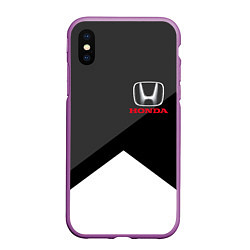 Чехол iPhone XS Max матовый HONDA, цвет: 3D-фиолетовый