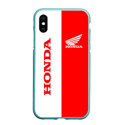 Чехол iPhone XS Max матовый HONDA, цвет: 3D-мятный