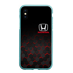 Чехол iPhone XS Max матовый HONDA, цвет: 3D-мятный