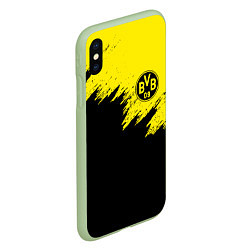 Чехол iPhone XS Max матовый BORUSSIA, цвет: 3D-салатовый — фото 2