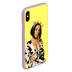 Чехол iPhone XS Max матовый DOJA CAT, цвет: 3D-сиреневый — фото 2