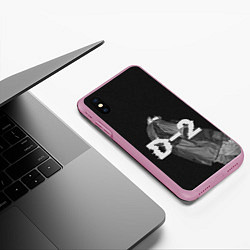 Чехол iPhone XS Max матовый Agust D D-2 by BTS, цвет: 3D-розовый — фото 2