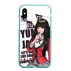 Чехол iPhone XS Max матовый Kakegurui, цвет: 3D-мятный