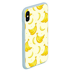 Чехол iPhone XS Max матовый Банана, цвет: 3D-голубой — фото 2