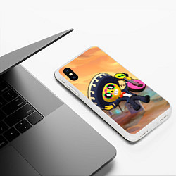 Чехол iPhone XS Max матовый Brawl Stars Poco, цвет: 3D-белый — фото 2