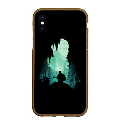 Чехол iPhone XS Max матовый THE LAST OF US, цвет: 3D-коричневый