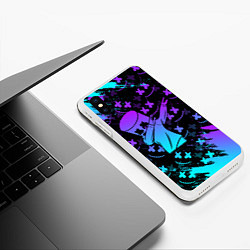 Чехол iPhone XS Max матовый FORTNITE x MARSHMELLO, цвет: 3D-белый — фото 2