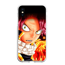 Чехол iPhone XS Max матовый FAIRY TAIL ХВОСТ ФЕИ, цвет: 3D-белый