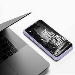 Чехол iPhone XS Max матовый THE LAST OF US 2, цвет: 3D-светло-сиреневый — фото 2