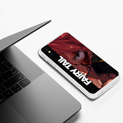 Чехол iPhone XS Max матовый FAIRY TAIL ХВОСТ ФЕИ, цвет: 3D-белый — фото 2