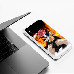 Чехол iPhone XS Max матовый FAIRY TAIL ХВОСТ ФЕИ, цвет: 3D-белый — фото 2