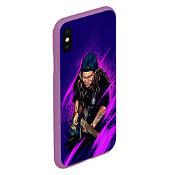 Чехол iPhone XS Max матовый TASH SULTANA, цвет: 3D-фиолетовый — фото 2