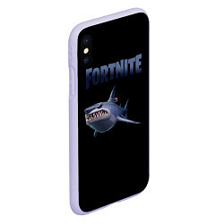 Чехол iPhone XS Max матовый Loot Shark Fortnite, цвет: 3D-светло-сиреневый — фото 2