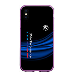Чехол iPhone XS Max матовый BMW, цвет: 3D-фиолетовый