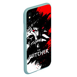 Чехол iPhone XS Max матовый The Witcher, цвет: 3D-мятный — фото 2