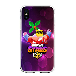 Чехол iPhone XS Max матовый BRAWL STARS SPROUT СПРАУТ