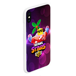 Чехол iPhone XS Max матовый BRAWL STARS SPROUT СПРАУТ, цвет: 3D-белый — фото 2