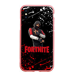 Чехол iPhone XS Max матовый FORTNITE x IKONIK, цвет: 3D-баблгам