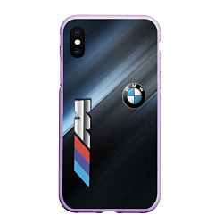 Чехол iPhone XS Max матовый BMW, цвет: 3D-сиреневый