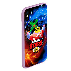 Чехол iPhone XS Max матовый BRAWL STARS SPROUT СПРАУТ, цвет: 3D-сиреневый — фото 2