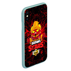 Чехол iPhone XS Max матовый BRAWL STARS EVIL GENE, цвет: 3D-мятный — фото 2