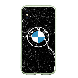 Чехол iPhone XS Max матовый BMW, цвет: 3D-салатовый