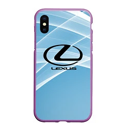 Чехол iPhone XS Max матовый Lexus, цвет: 3D-фиолетовый