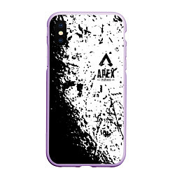 Чехол iPhone XS Max матовый Apex Legends, цвет: 3D-сиреневый