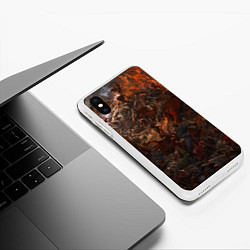 Чехол iPhone XS Max матовый Фэнтази битва Z, цвет: 3D-белый — фото 2