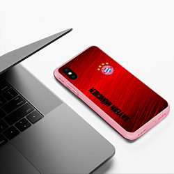 Чехол iPhone XS Max матовый BAYERN MUNCHEN, цвет: 3D-баблгам — фото 2