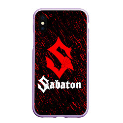 Чехол iPhone XS Max матовый Sabaton, цвет: 3D-сиреневый