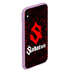 Чехол iPhone XS Max матовый Sabaton, цвет: 3D-сиреневый — фото 2