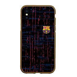Чехол iPhone XS Max матовый BARSELONA, цвет: 3D-коричневый