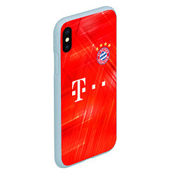 Чехол iPhone XS Max матовый BAYERN MUNCHEN, цвет: 3D-голубой — фото 2