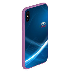 Чехол iPhone XS Max матовый TOYOTA, цвет: 3D-фиолетовый — фото 2