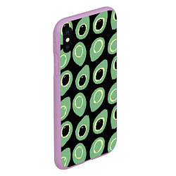 Чехол iPhone XS Max матовый Avocado, цвет: 3D-сиреневый — фото 2