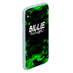 Чехол iPhone XS Max матовый BILLIE EILISH, цвет: 3D-голубой — фото 2