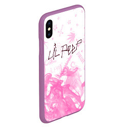 Чехол iPhone XS Max матовый LIL PEEP ЛИЛ ПИП, цвет: 3D-фиолетовый — фото 2