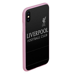 Чехол iPhone XS Max матовый LIVERPOOL, цвет: 3D-розовый — фото 2