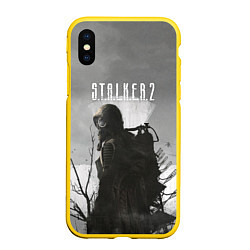 Чехол iPhone XS Max матовый STALKER 2, цвет: 3D-желтый