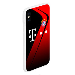 Чехол iPhone XS Max матовый FC Bayern Munchen Форма, цвет: 3D-белый — фото 2