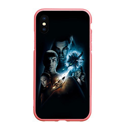 Чехол iPhone XS Max матовый Star Trek, цвет: 3D-баблгам