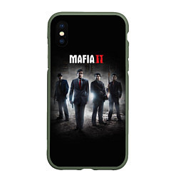 Чехол iPhone XS Max матовый Mafia, цвет: 3D-темно-зеленый