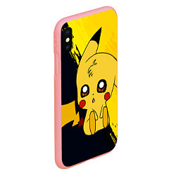 Чехол iPhone XS Max матовый ПикачуPikachu, цвет: 3D-баблгам — фото 2